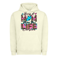 Pigment Pistachio being a mom makes my life complete Urban Hoodie - Zillion Design Studio