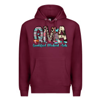 Burgundy qma qualified medical aide Premium Hoodie - Zillion Design Studio