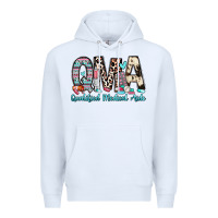 White qma qualified medical aide Premium Hoodie - Zillion Design Studio