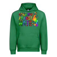 Emerald straight against hate pride lgbtq Urban Hoodie - texasbilliewilder