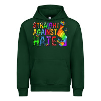 Forest Green straight against hate pride lgbtq Urban Hoodie - texasbilliewilder