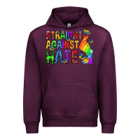 Mauve Wine straight against hate pride lgbtq Urban Hoodie - texasbilliewilder