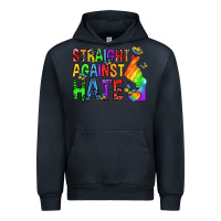 Navy straight against hate pride lgbtq Urban Hoodie - texasbilliewilder