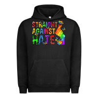 Pigment Black straight against hate pride lgbtq Urban Hoodie - texasbilliewilder