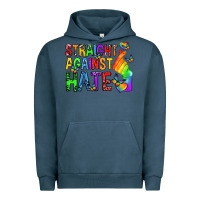 Pigment Midnight Navy straight against hate pride lgbtq Urban Hoodie - texasbilliewilder