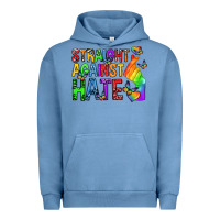 Straight Against Hate Pride Lgbtq Urban Hoodie | Teevron