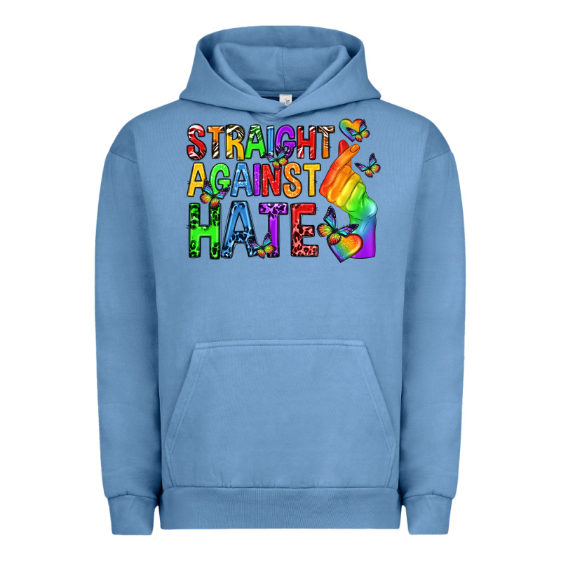 Straight Against Hate Pride Lgbtq Urban Hoodie by texasbilliewilder | Teevron