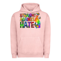 Pigment Salmon straight against hate pride lgbtq Urban Hoodie - texasbilliewilder