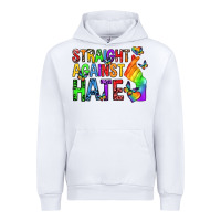 White straight against hate pride lgbtq Urban Hoodie - texasbilliewilder