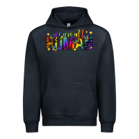 Navy we are all human pride lgbtq Urban Hoodie - texasbilliewilder