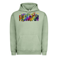 Pigment Oil Green we are all human pride lgbtq Urban Hoodie - texasbilliewilder