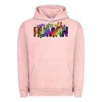 Pigment Salmon we are all human pride lgbtq Urban Hoodie - texasbilliewilder