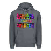 Rock teacher life crayons Premium Hoodie - texasbilliewilder