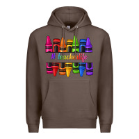 Coffee teacher life crayons Premium Hoodie - texasbilliewilder