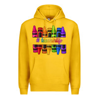 Lemon teacher life crayons Premium Hoodie - texasbilliewilder