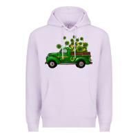 Lilac st patricks truck shamrock horseshoe gold Premium Hoodie - RanaPortraitStore
