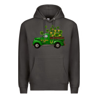 Smoke st patricks truck shamrock horseshoe gold Premium Hoodie - RanaPortraitStore