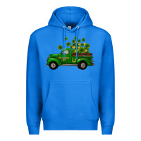 St Patricks Truck Shamrock Horseshoe Gold Premium Hoodie | Teevron