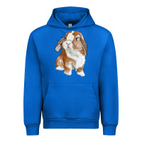 Cobalt Cute Bunny Urban Hoodie - RanaPortraitStore
