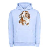 Pigment Grape Ice Cute Bunny Urban Hoodie - RanaPortraitStore