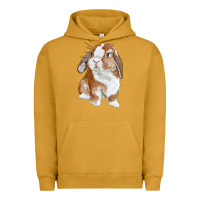 Pigment Peanut Butter Cute Bunny Urban Hoodie - RanaPortraitStore