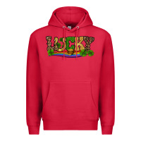 Cardinal st patricks shamrock gold with rainbow Premium Hoodie - RanaPortraitStore