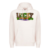 St Patricks Shamrock Gold With Rainbow Premium Hoodie | Teevron