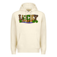 Sandshell st patricks shamrock gold with rainbow Premium Hoodie - RanaPortraitStore