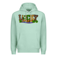 Seafoam st patricks shamrock gold with rainbow Premium Hoodie - RanaPortraitStore