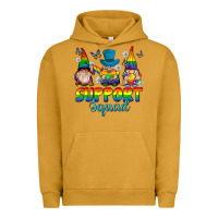 Pigment Peanut Butter support squad pride gnomies Urban Hoodie - texasbilliewilder