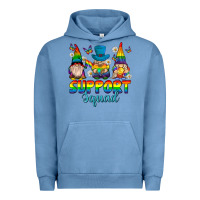 Pigment Pebble Blue support squad pride gnomies Urban Hoodie - texasbilliewilder