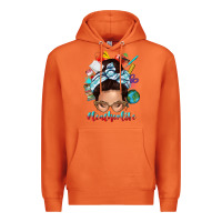 Carrot teacher life messy bun Premium Hoodie - texasbilliewilder