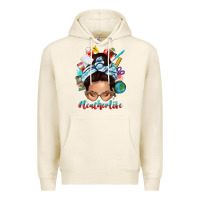 Tofu teacher life messy bun Premium Hoodie - texasbilliewilder