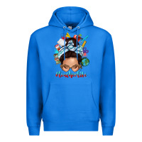 Teacher Life Messy Bun Premium Hoodie | Teevron