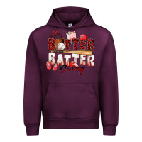 Mauve Wine hey batter batter swing baseball Urban Hoodie - Zillion Design Studio