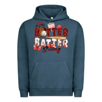 Pigment Midnight Navy hey batter batter swing baseball Urban Hoodie - Zillion Design Studio