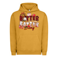Pigment Peanut Butter hey batter batter swing baseball Urban Hoodie - Zillion Design Studio