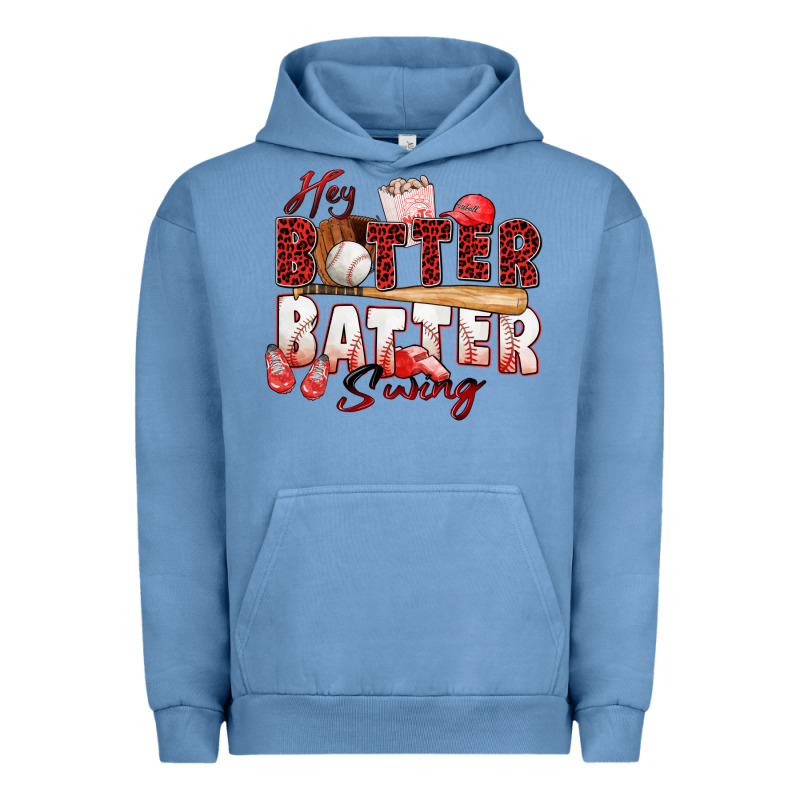 Hey Batter Batter Swing Baseball Urban Hoodie by Zillion Design Studio | Teevron