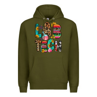Army Green lab tech Premium Hoodie - Zillion Design Studio