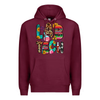 Burgundy lab tech Premium Hoodie - Zillion Design Studio