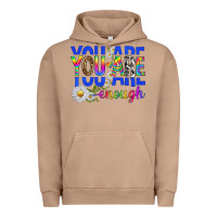 Pigment Burro you are enough with daisies Urban Hoodie - texasbilliewilder