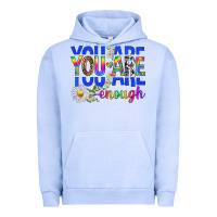 Pigment Grape Ice you are enough with daisies Urban Hoodie - texasbilliewilder