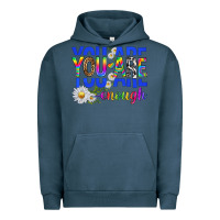 Pigment Midnight Navy you are enough with daisies Urban Hoodie - texasbilliewilder