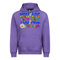 Tulip you are enough with daisies Urban Hoodie - texasbilliewilder