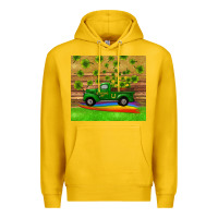 Lemon st patricks day truck shamrock with rainbow tumbler Premium Hoodie - RanaPortraitStore