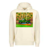 Sandshell st patricks day truck shamrock with rainbow tumbler Premium Hoodie - RanaPortraitStore