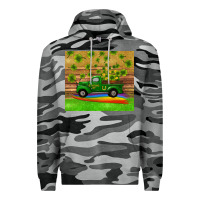 Slate Camo st patricks day truck shamrock with rainbow tumbler Premium Hoodie - RanaPortraitStore