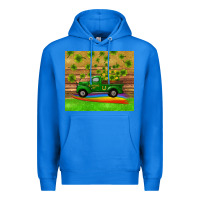 True Royal st patricks day truck shamrock with rainbow tumbler Premium Hoodie - RanaPortraitStore