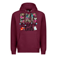 Burgundy ekg tech Premium Hoodie - Zillion Design Studio
