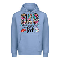 Colony Blue ekg tech Premium Hoodie - Zillion Design Studio